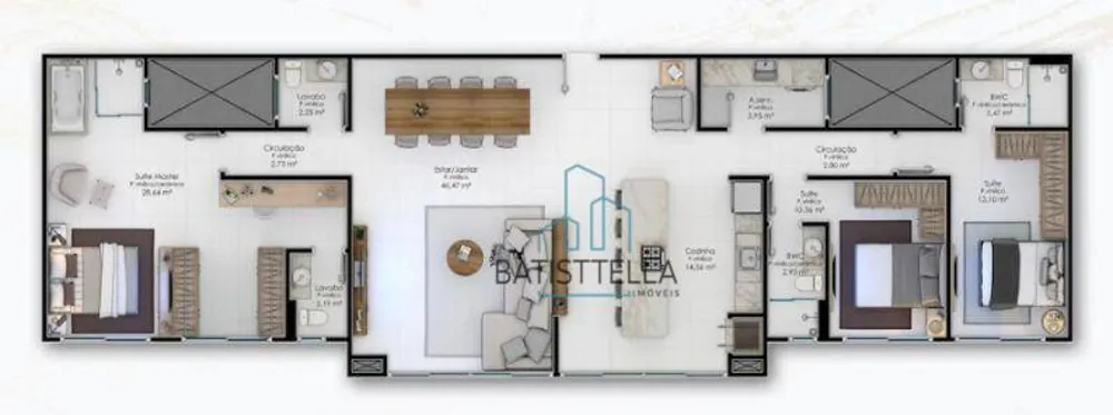 Apartamento, 2 quartos, 150 m² - Foto 2
