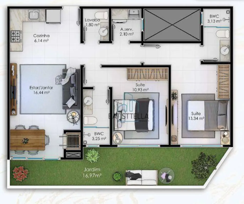 Apartamento, 2 quartos, 86 m² - Foto 2