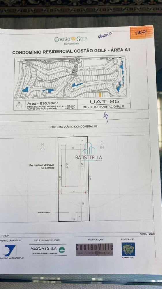 Loteamento e Condomínio, 896 m² - Foto 1
