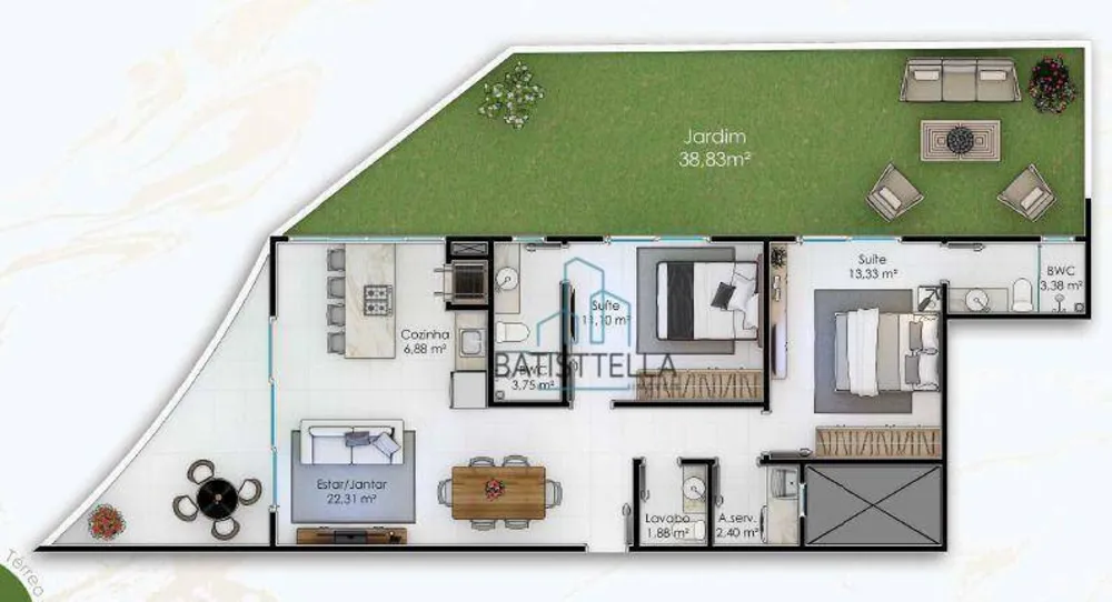 Apartamento, 2 quartos, 135 m² - Foto 2