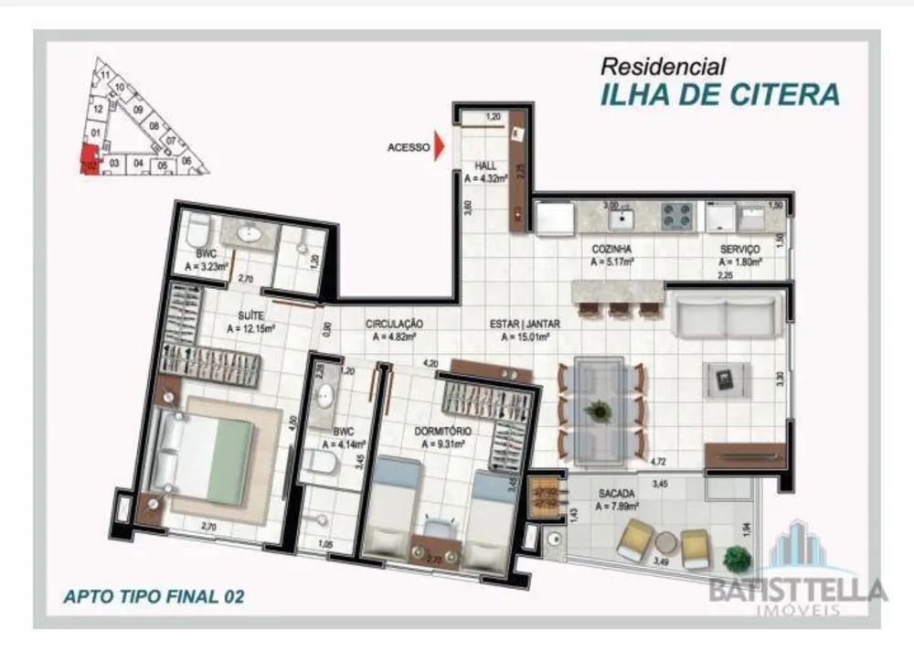 Apartamento, 2 quartos, 64 m² - Foto 4