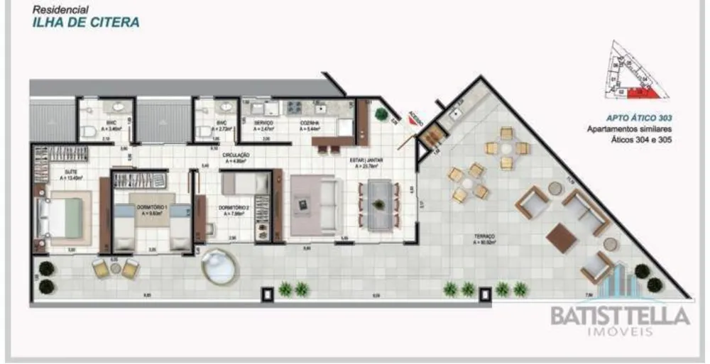 Apartamento, 2 quartos, 64 m² - Foto 3