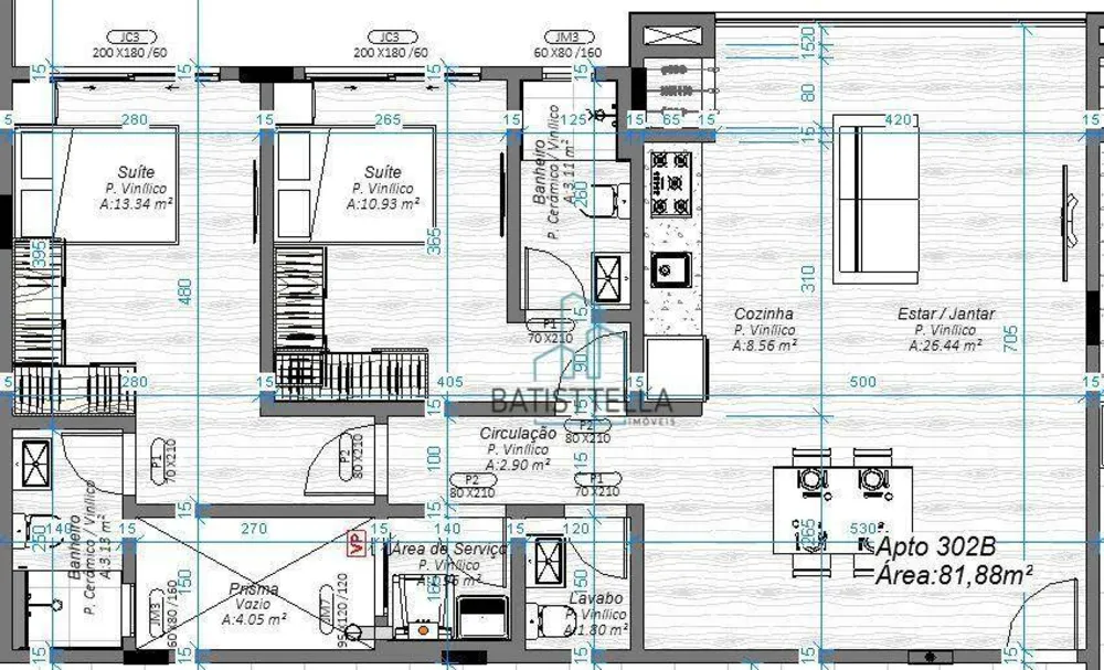 Apartamento, 2 quartos, 81 m² - Foto 2