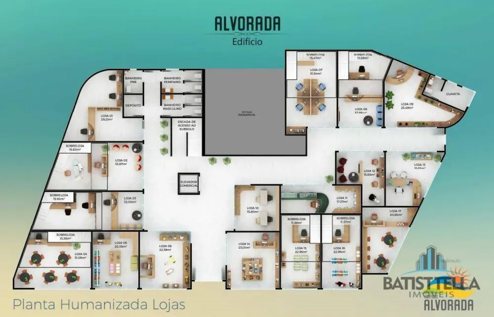 Loja-Salão, 47 m² - Foto 3