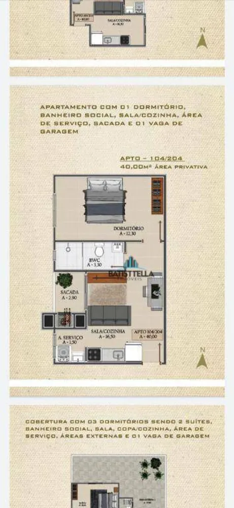Apartamento, 1 quarto, 40 m² - Foto 2