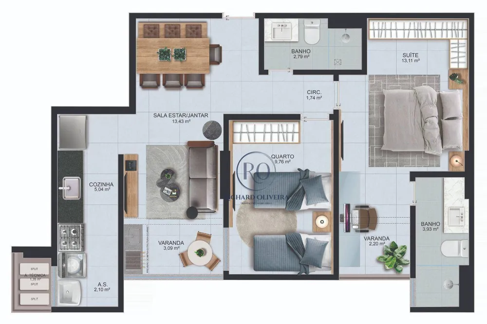 Apartamento, 2 quartos, 67 m² - Foto 13