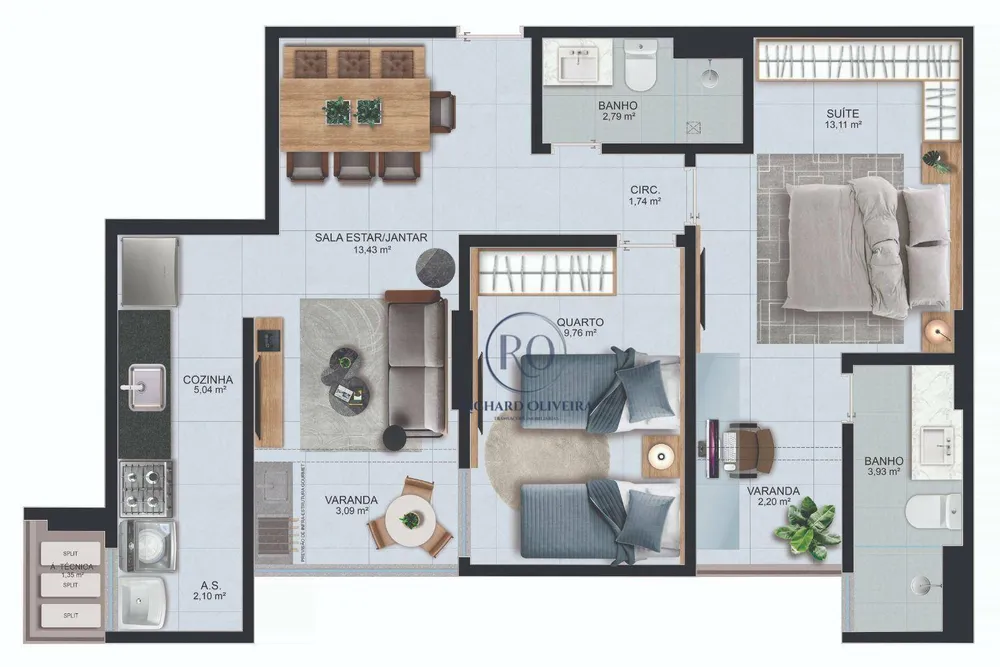 Apartamento, 2 quartos, 67 m² - Foto 13