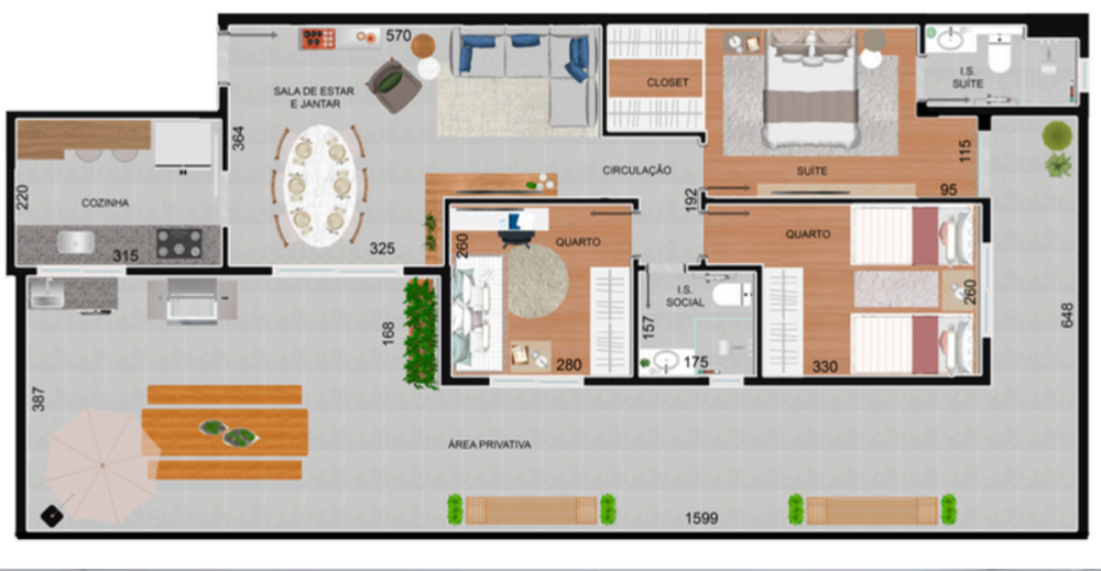 Apartamento, 3 quartos, 127 m² - Foto 3