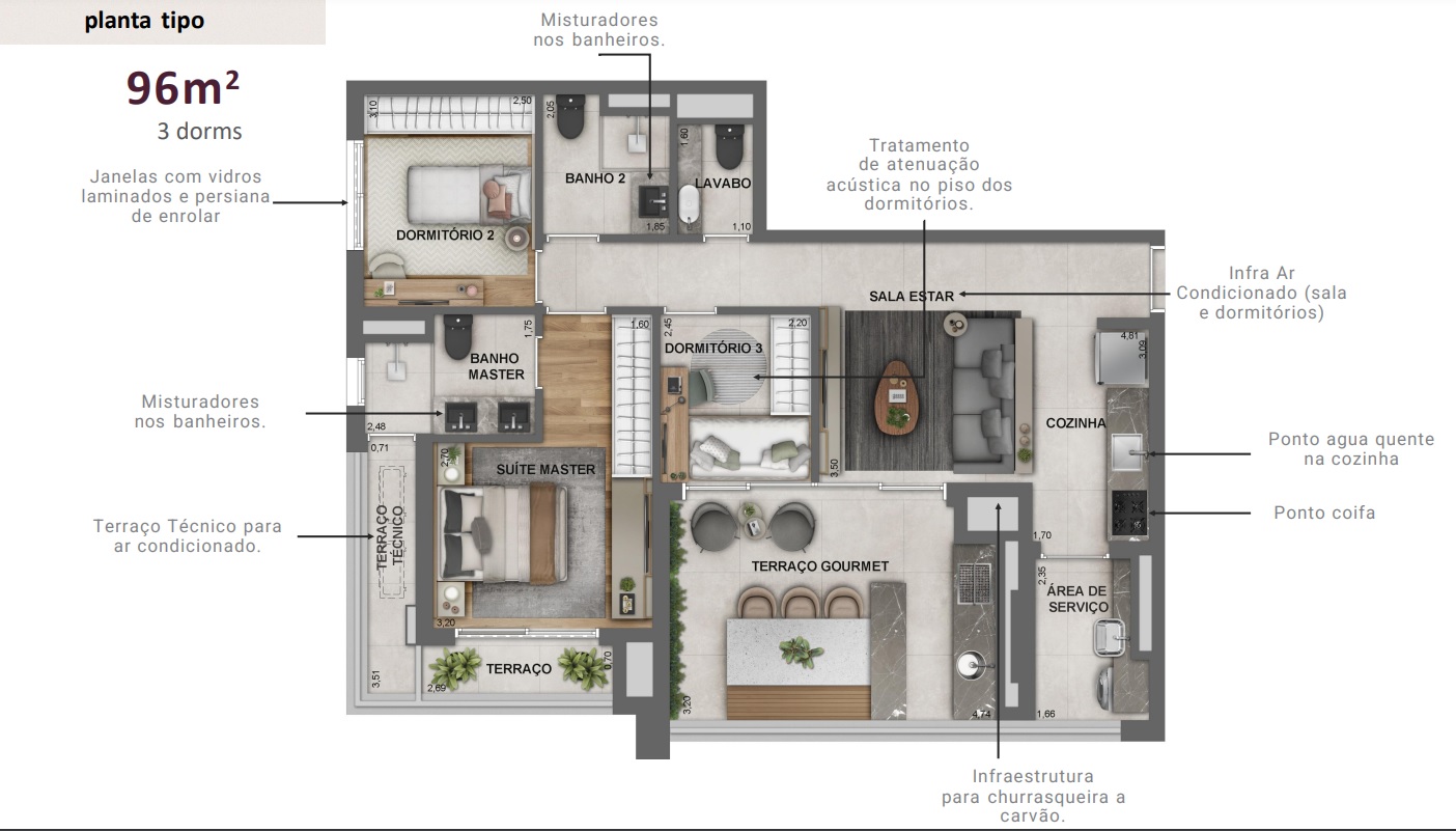 Apartamento, 3 quartos, 70 m² - Foto 15