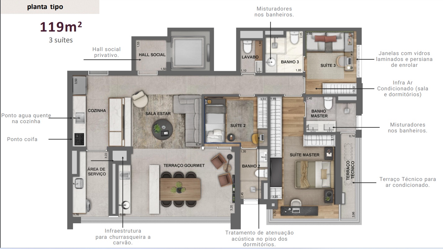 Apartamento, 3 quartos, 70 m² - Foto 16