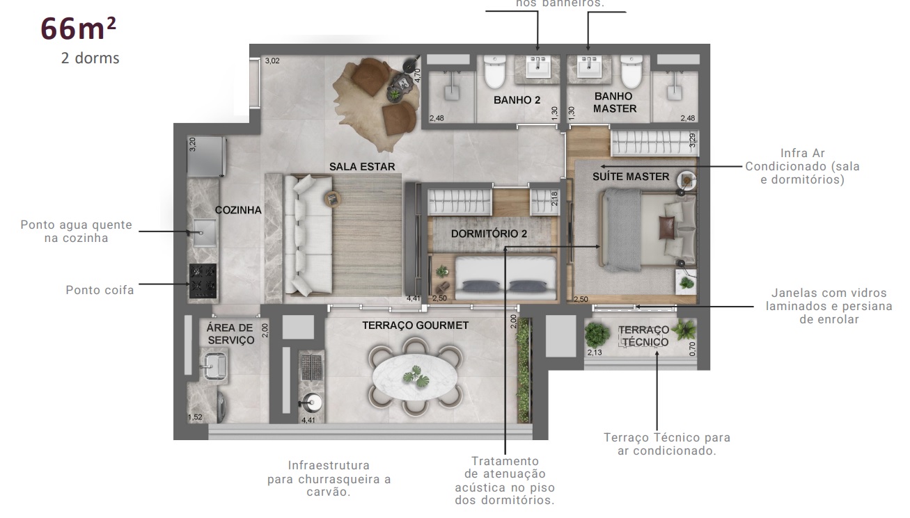 Apartamento, 3 quartos, 70 m² - Foto 14