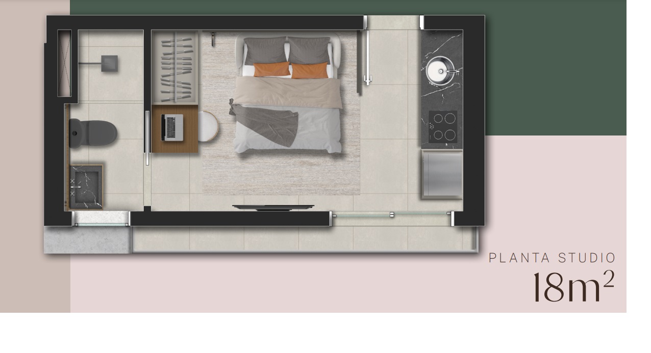 Kitnet-Studio, 18 m² - Foto 10