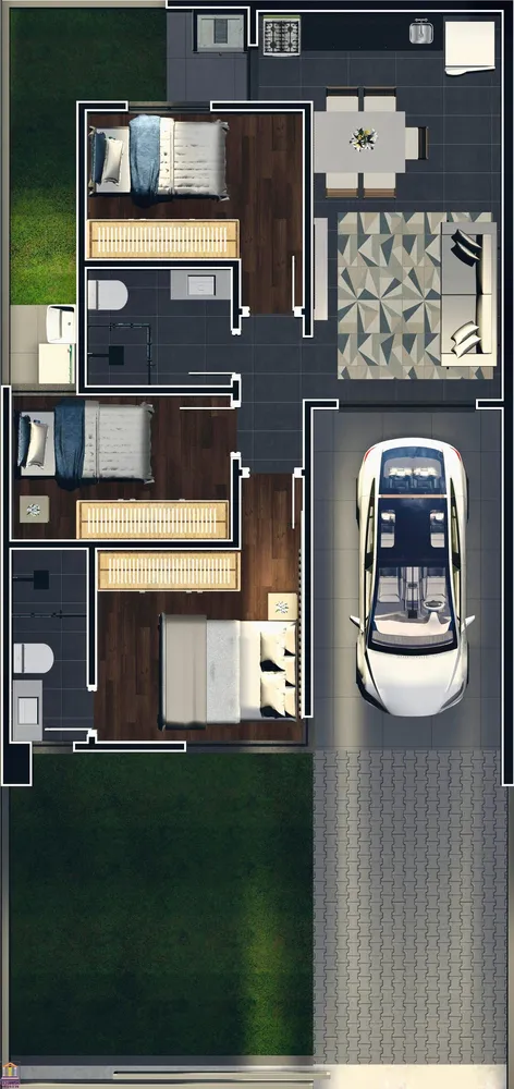 Casa, 3 quartos, 72 m² - Foto 9