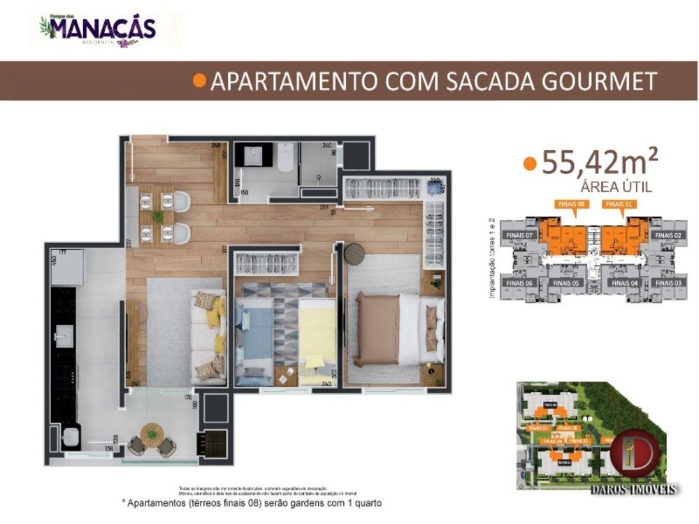 Apartamento, 2 quartos, 55 m² - Foto 7