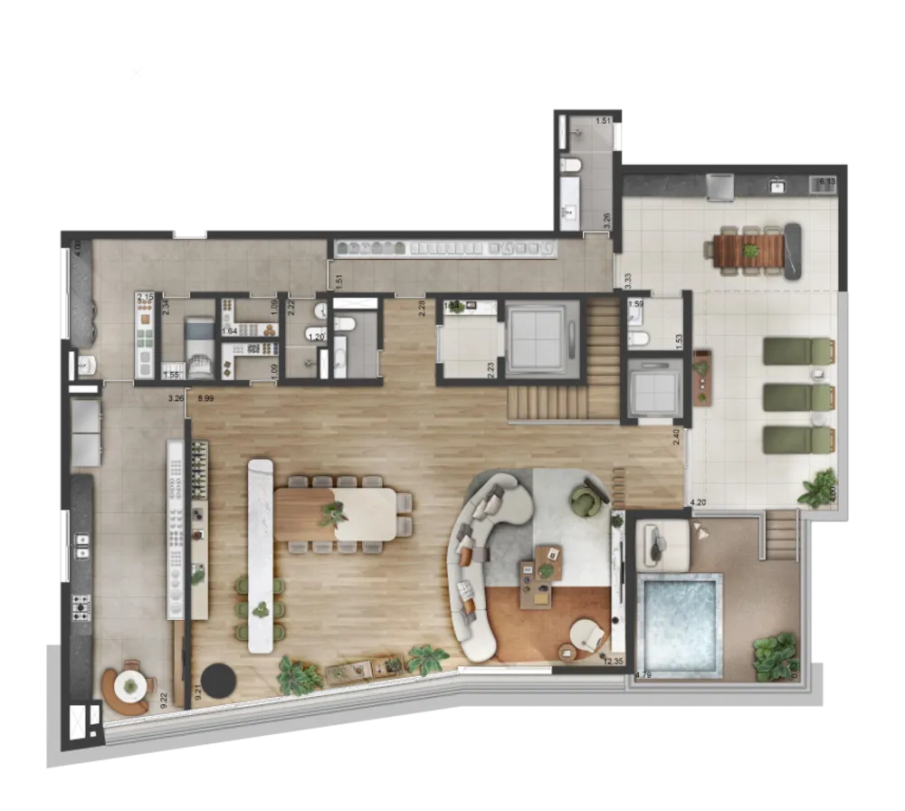Cobertura, 5 quartos, 540 m² - Foto 3