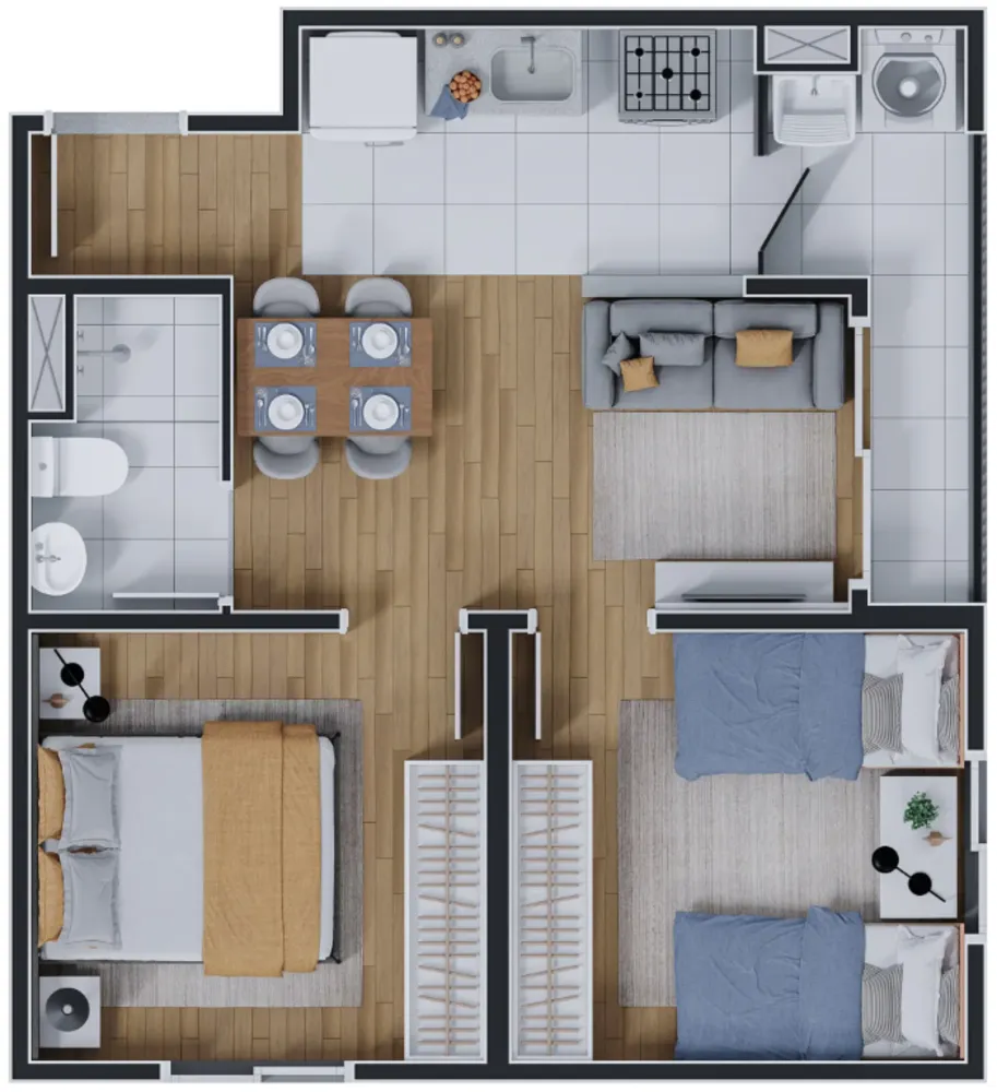 Apartamento, 1 quarto, 29 m² - Foto 1