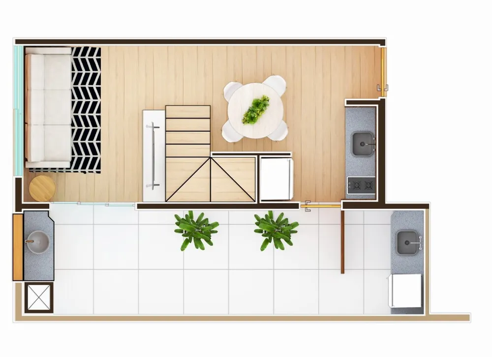 Apartamento, 1 quarto, 34 m² - Foto 1