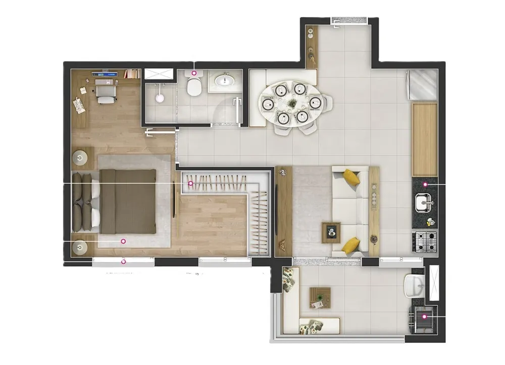 Apartamento, 2 quartos, 62 m² - Foto 4