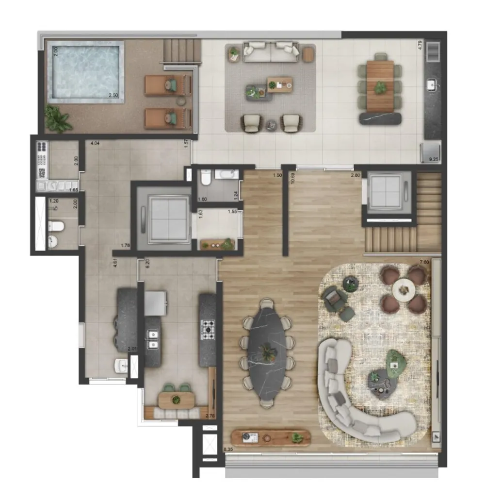 Apartamento, 3 quartos, 280 m² - Foto 1