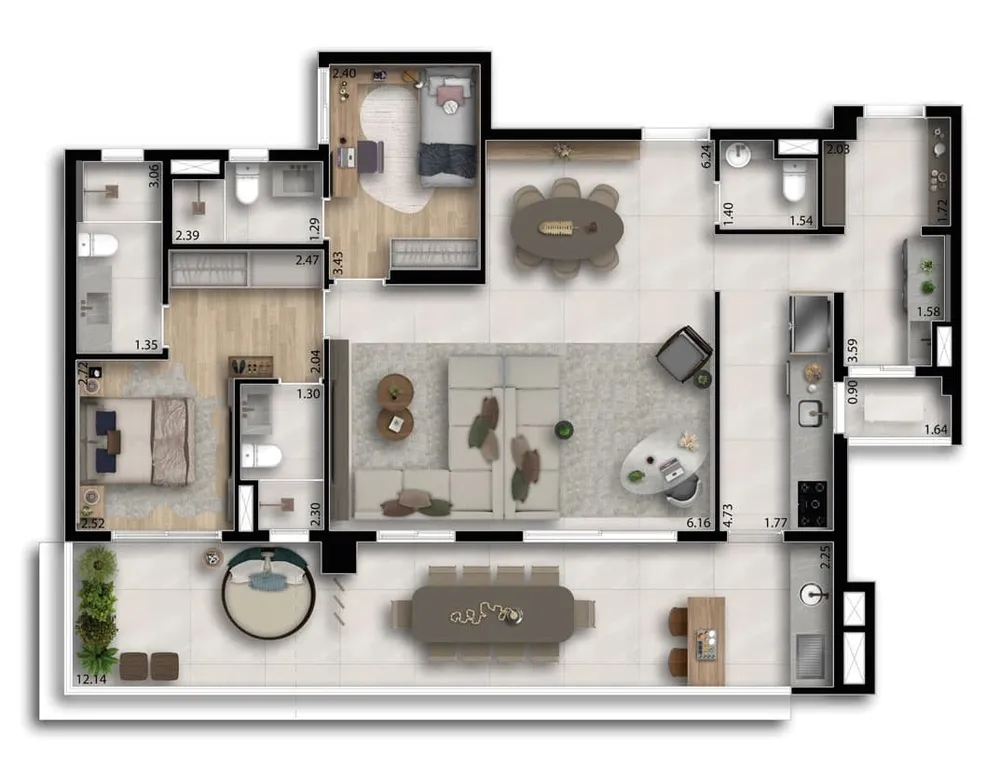 Casa, 3 quartos, 127 m² - Foto 2