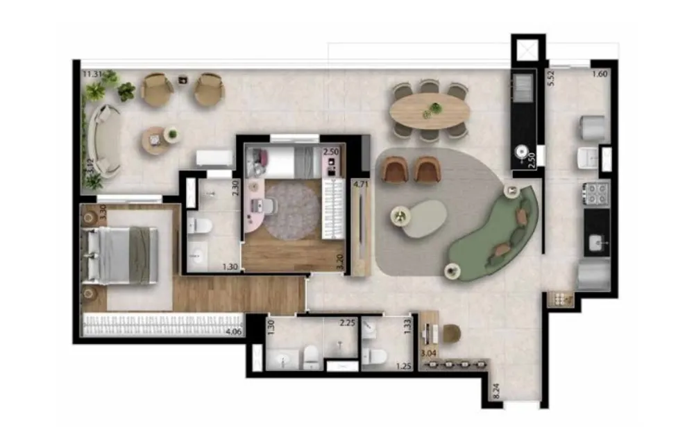 Apartamento, 3 quartos, 84 m² - Foto 4
