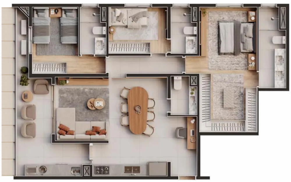 Apartamento, 3 quartos, 89 m² - Foto 2