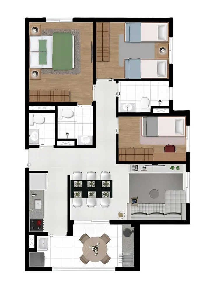 Apartamento, 1 quarto, 49 m² - Foto 4