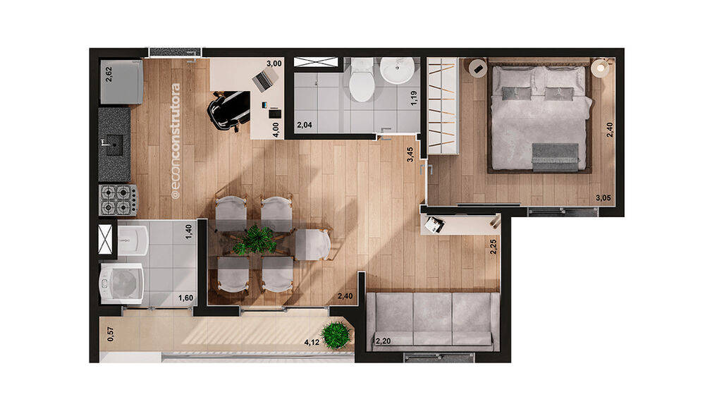Apartamento à venda com 2 quartos, 39m² - Foto 11