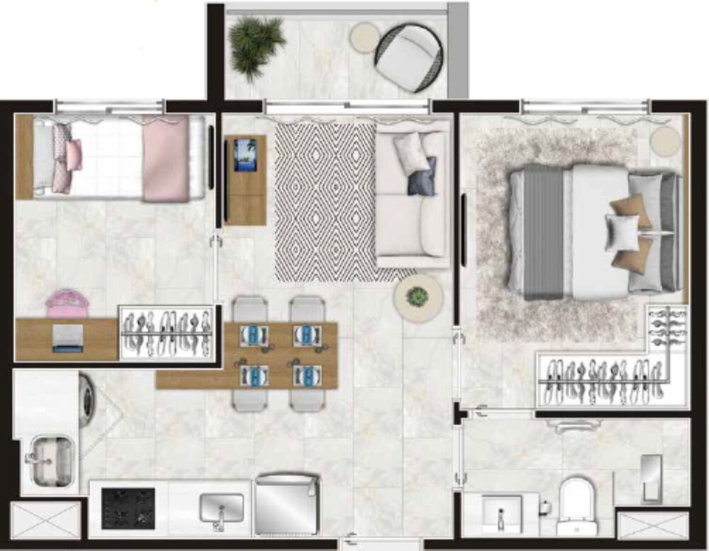Apartamento, 2 quartos, 34 m² - Foto 20