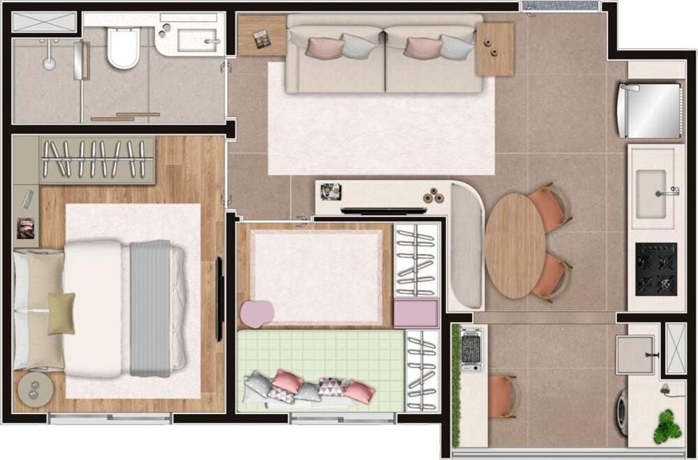 Apartamento à venda com 2 quartos, 37m² - Foto 4