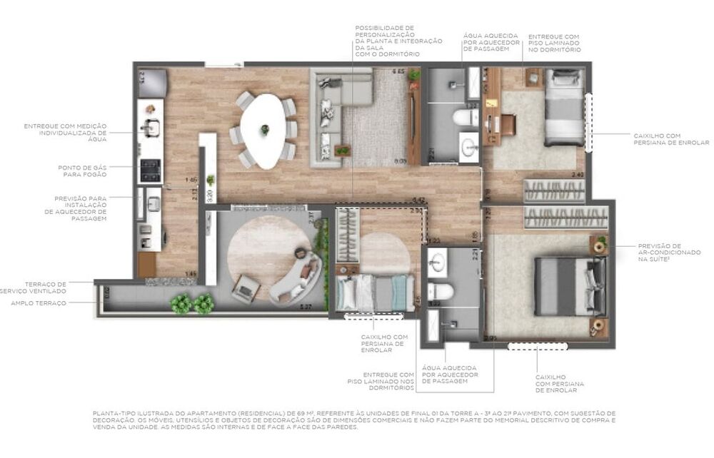 Apartamento, 3 quartos, 69 m² - Foto 28