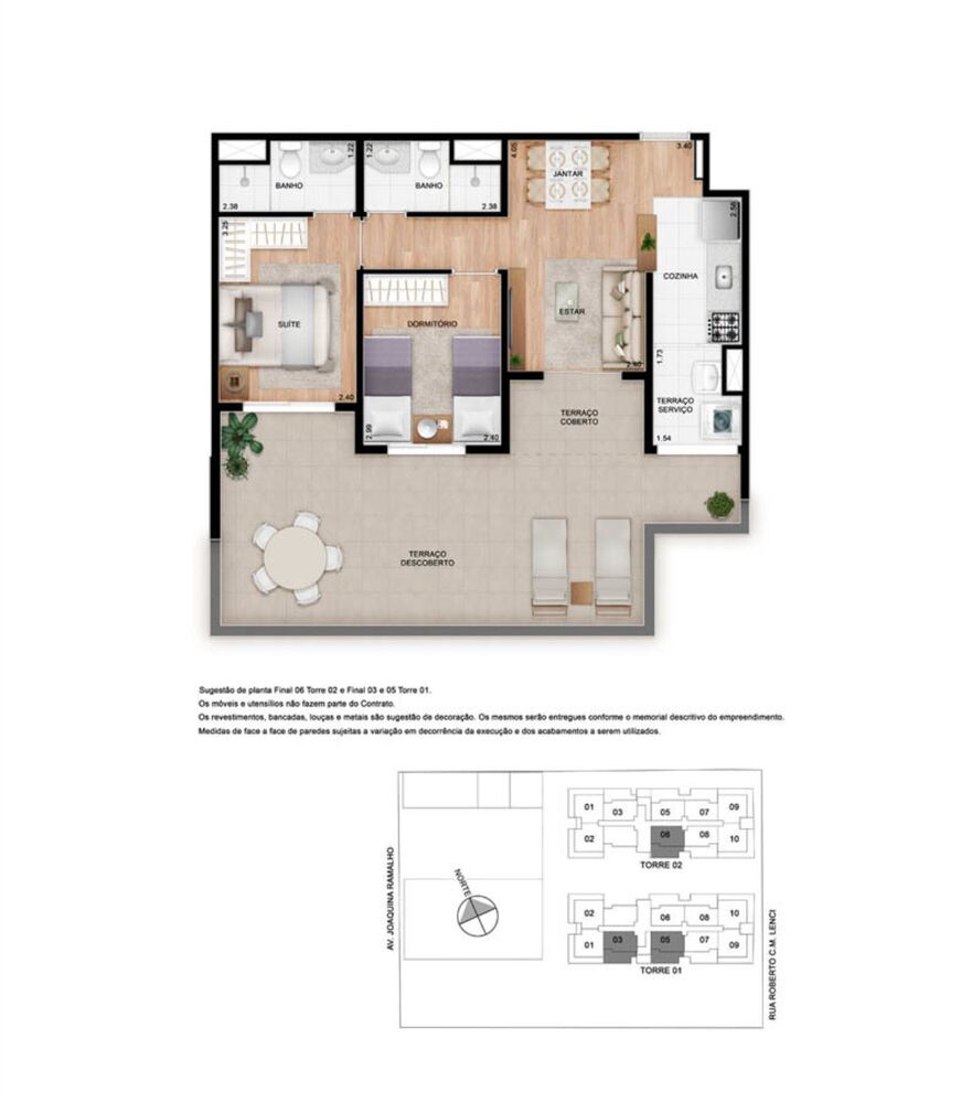Apartamento à venda com 3 quartos, 59m² - Foto 15