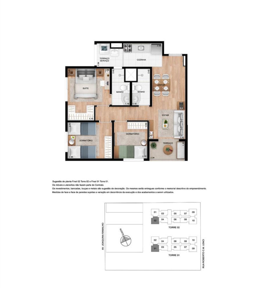 Apartamento à venda com 3 quartos, 59m² - Foto 13