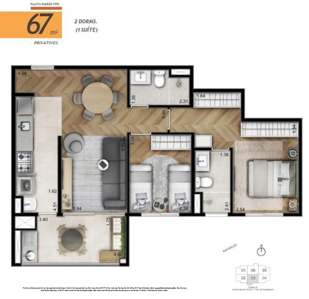 Apartamento, 3 quartos, 86 m² - Foto 12