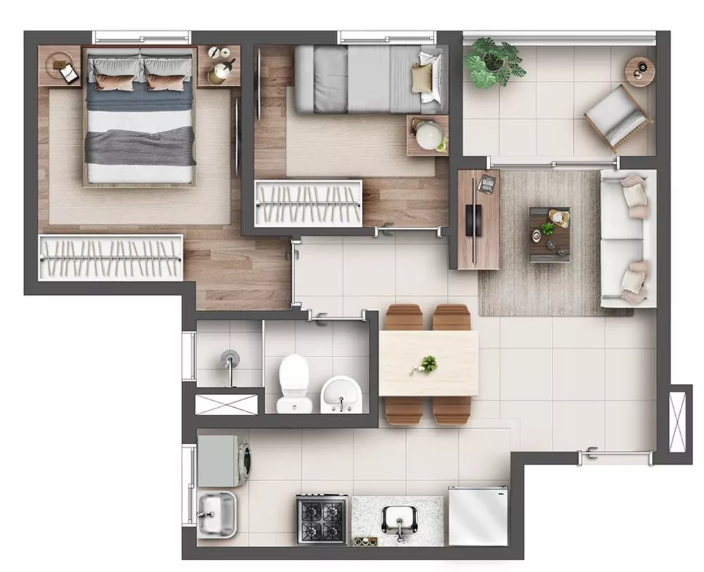 Apartamento, 2 quartos, 39 m² - Foto 14