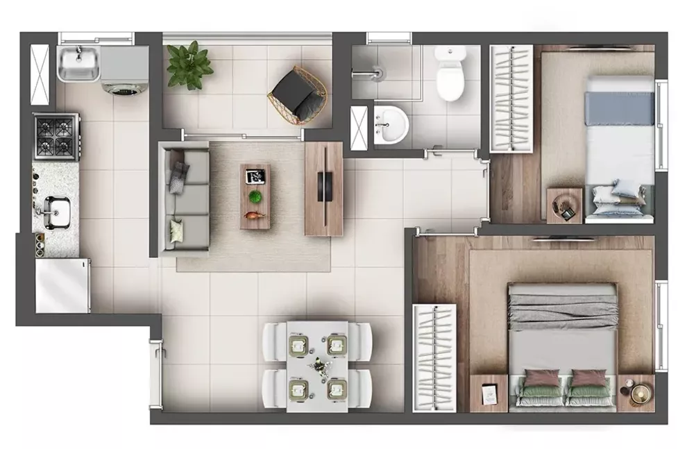 Apartamento, 2 quartos, 39 m² - Foto 12