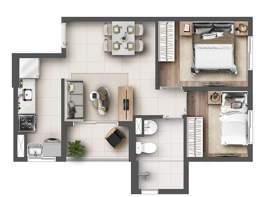 Apartamento, 2 quartos, 39 m² - Foto 13