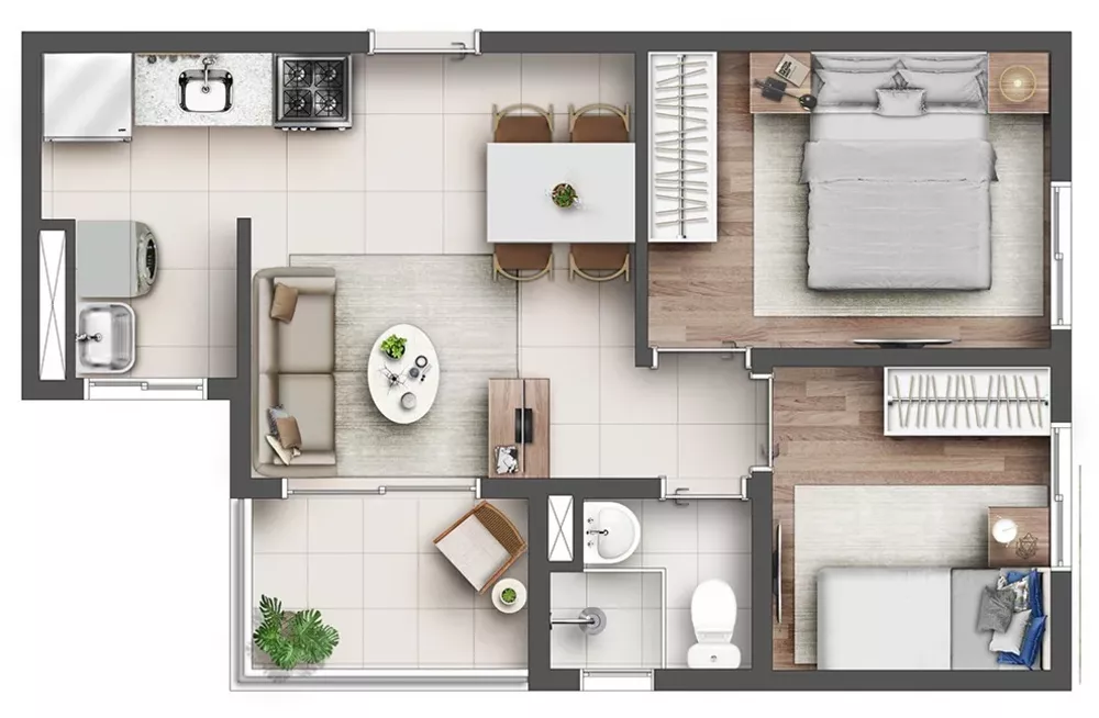 Apartamento, 2 quartos, 39 m² - Foto 16