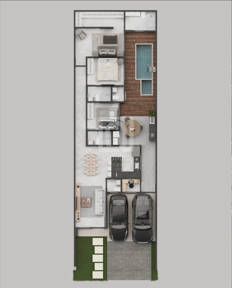 Casa de Condomínio, 3 quartos - Foto 2