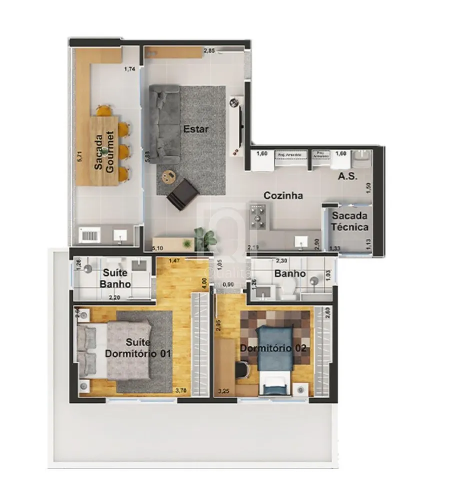 Apartamento, 2 quartos, 78 m² - Foto 6