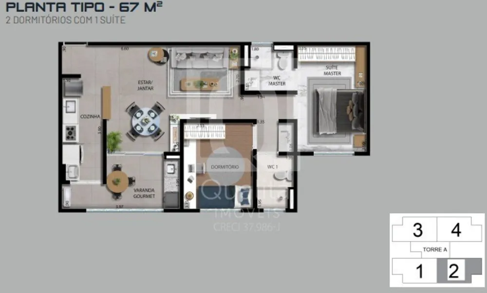 Apartamento, 1 quarto, 44 m² - Foto 15