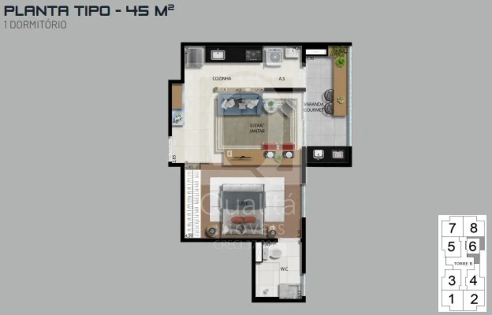 Apartamento, 1 quarto, 44 m² - Foto 16