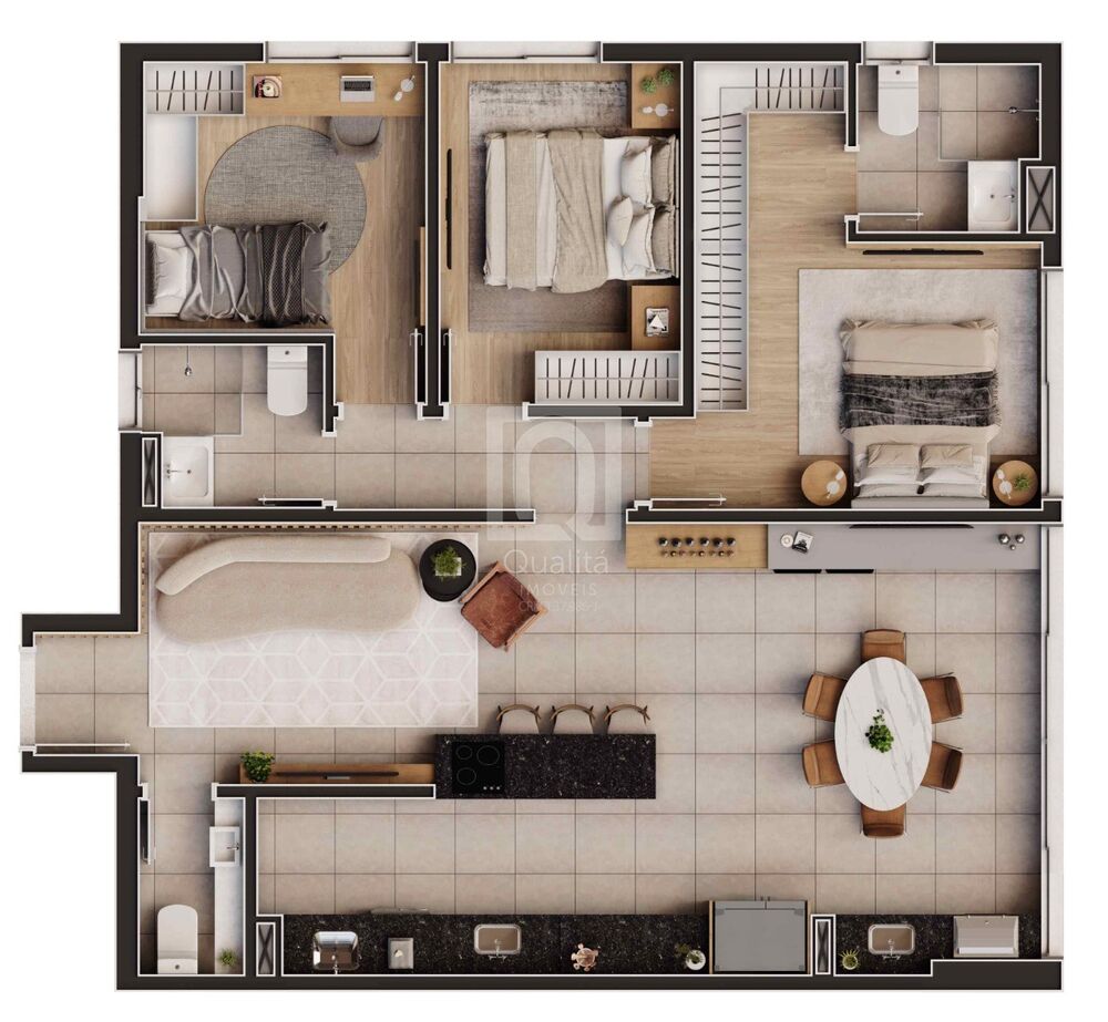 Apartamento, 3 quartos, 92 m² - Foto 31