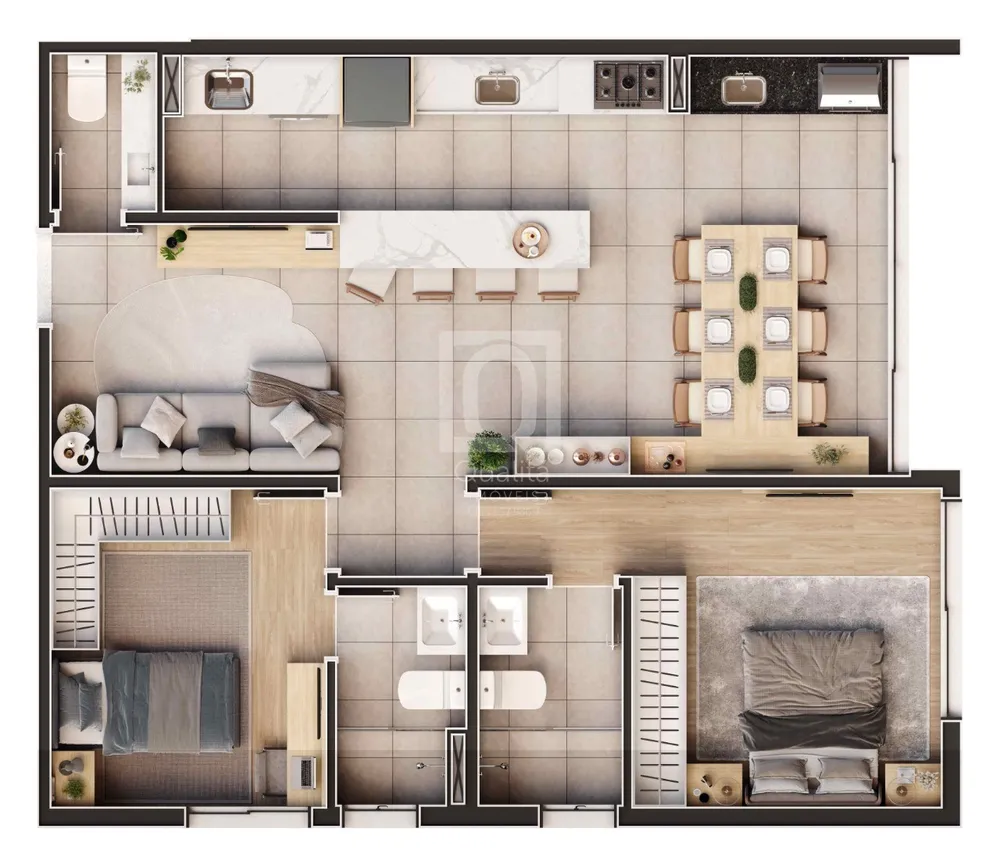 Apartamento, 2 quartos, 80 m² - Foto 12