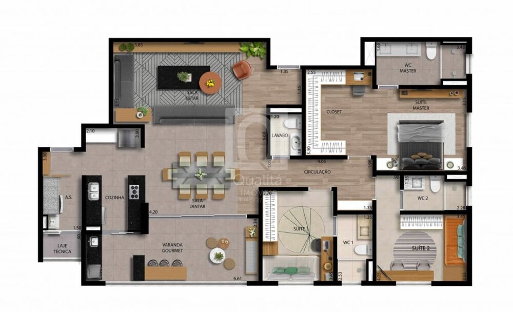 Apartamento, 3 quartos, 143 m² - Foto 30
