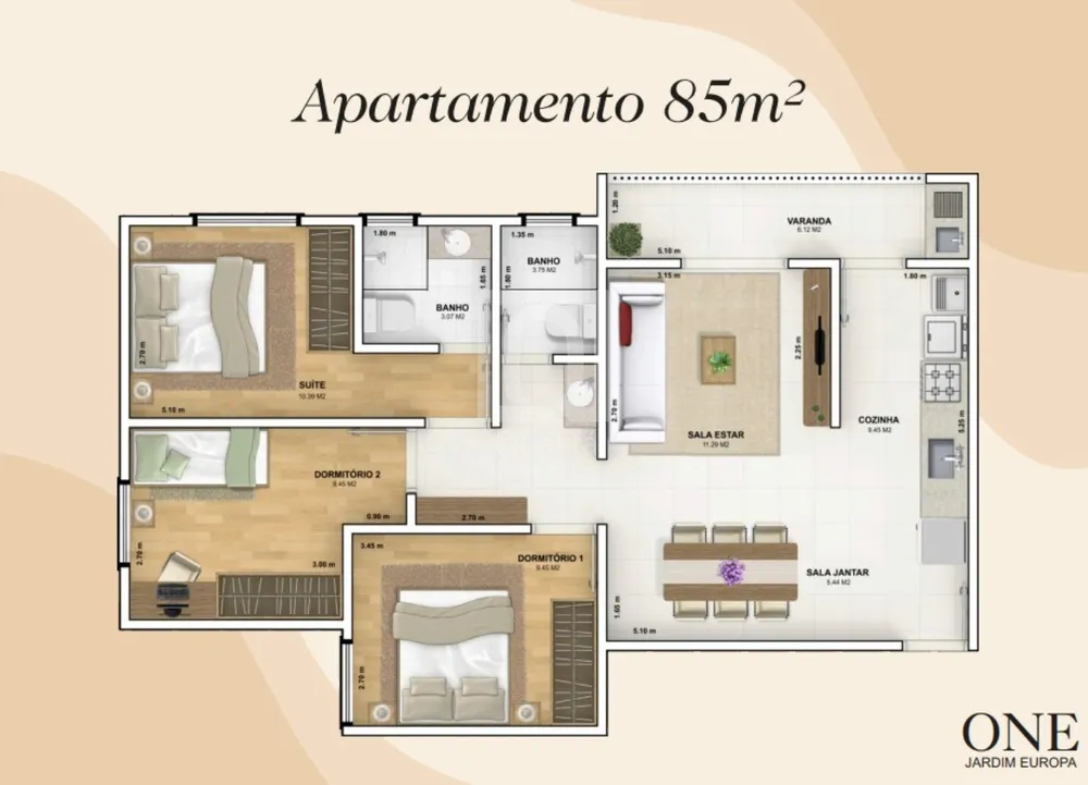 Apartamento, 3 quartos, 85 m² - Foto 7