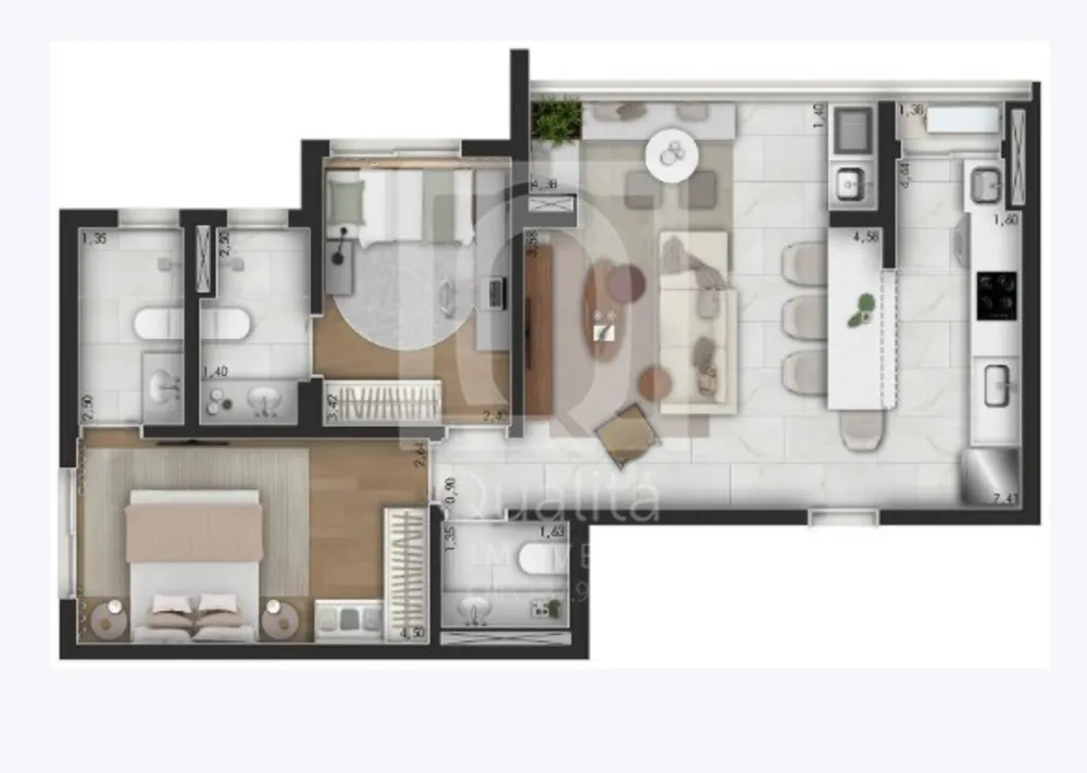 Apartamento, 2 quartos, 99 m² - Foto 3