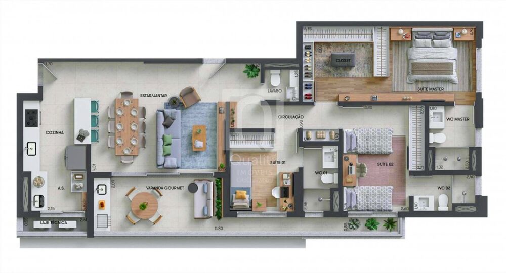Apartamento, 3 quartos, 127 m² - Foto 4