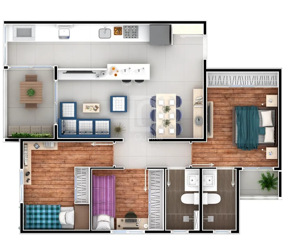 Apartamento, 3 quartos, 69 m² - Foto 11