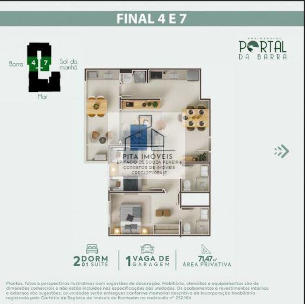 Apartamento, 2 quartos, 71 m² - Foto 12